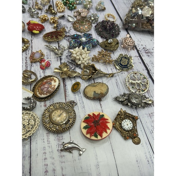 5 Pound Lb Lot Jewelry Vintage & Modern Wearable Crafting As Is - Picture 5 of 11